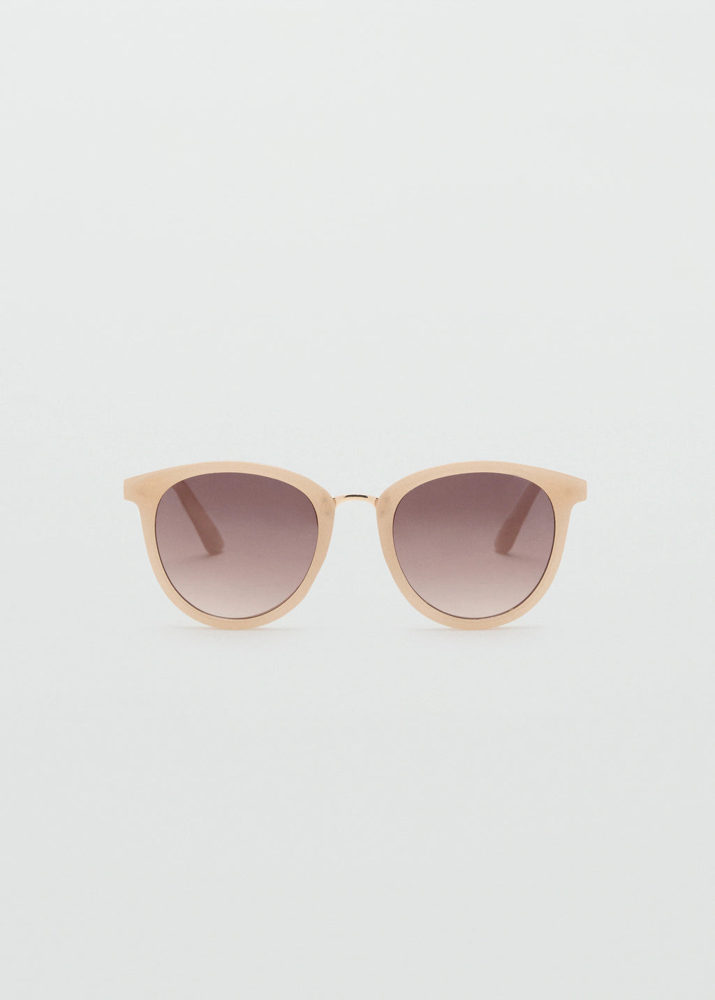 Metal Bridge Sunglasses Vanilla