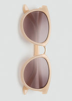 Metal Bridge Sunglasses Vanilla