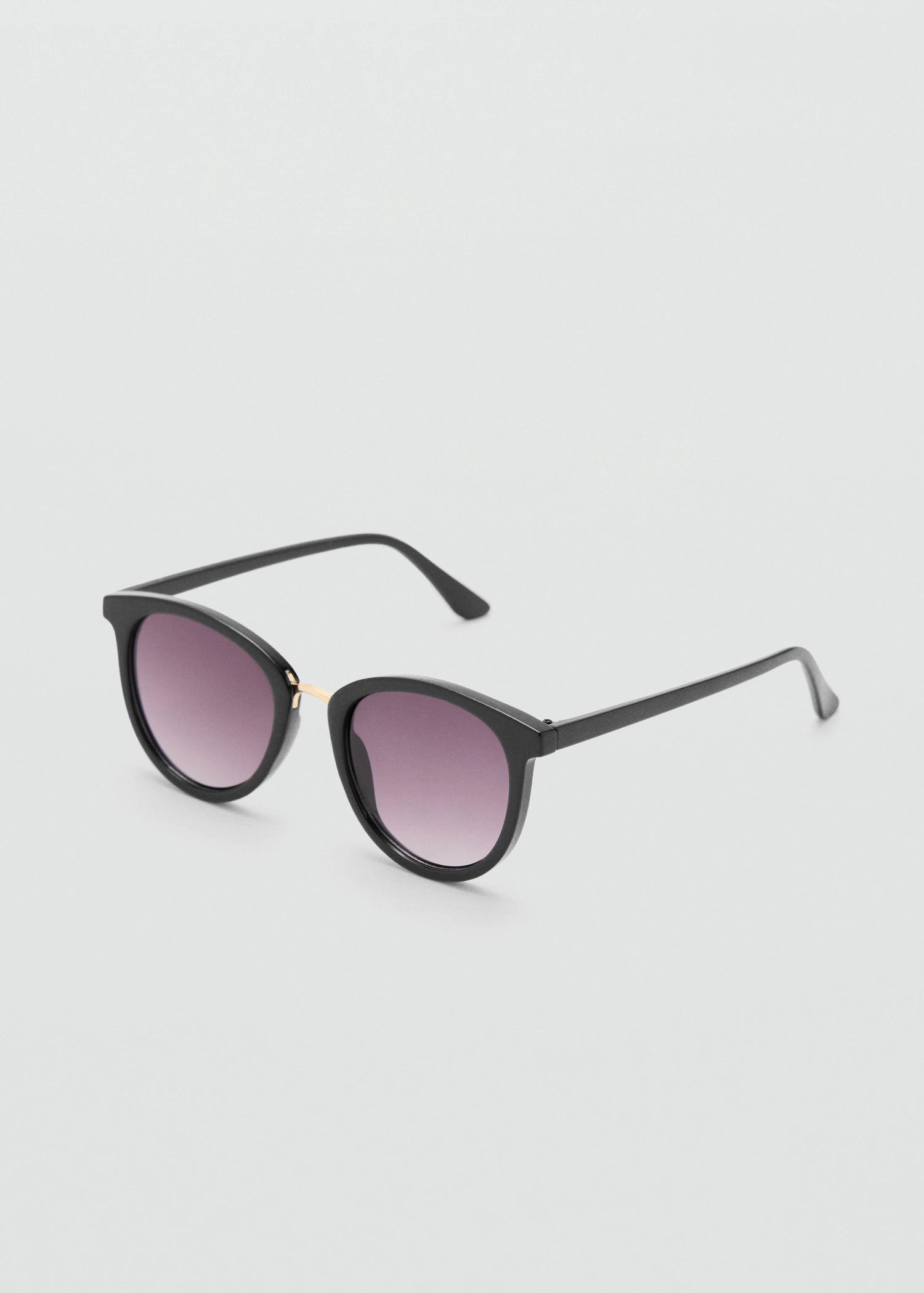 Metal Bridge Sunglasses Black