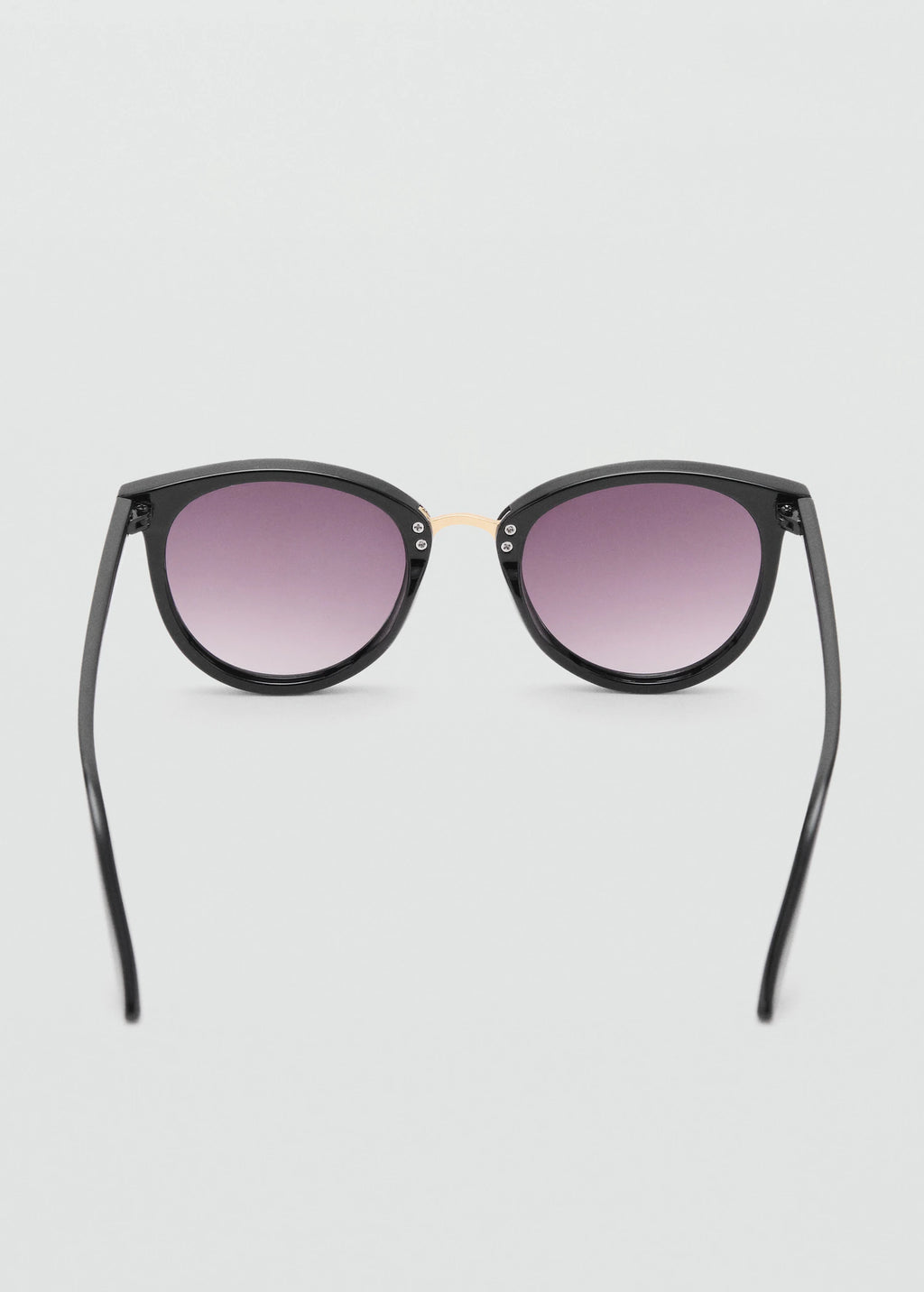 Metal Bridge Sunglasses Black