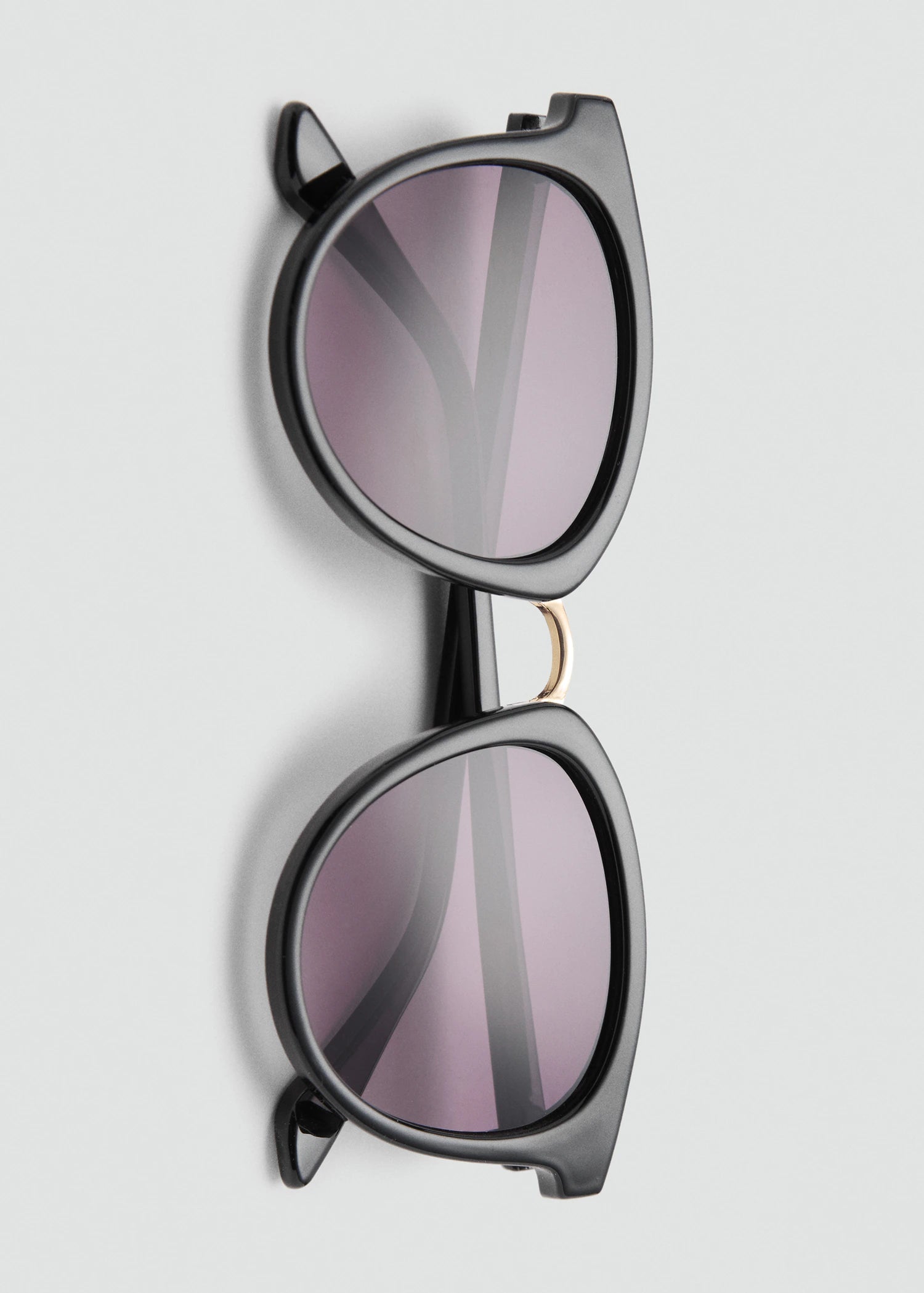 Metal Bridge Sunglasses Black