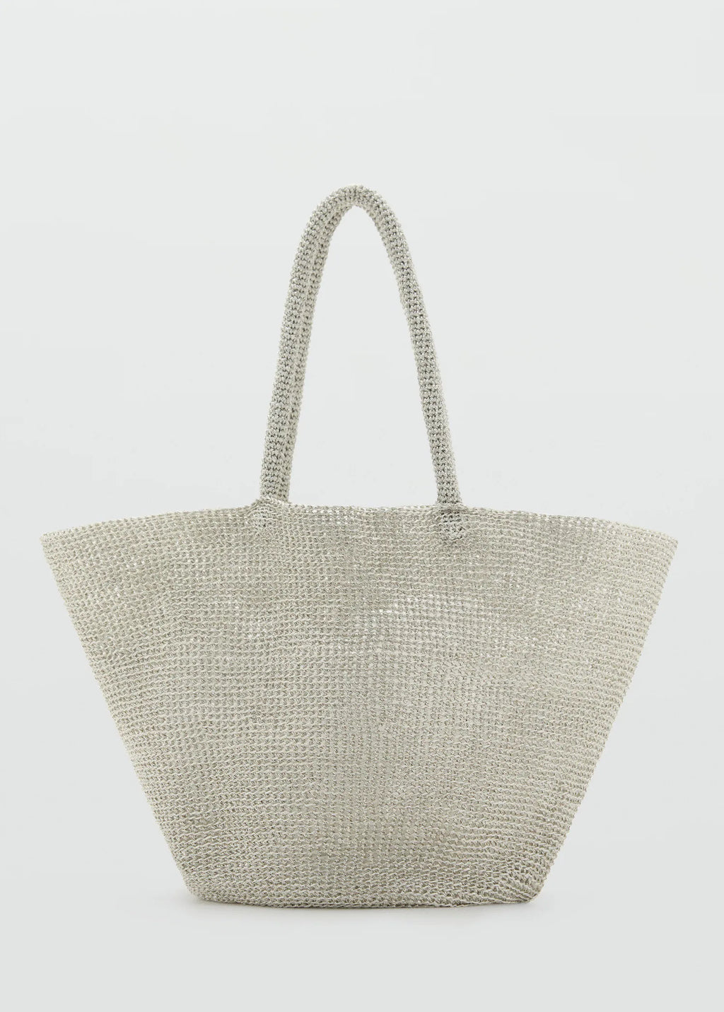 Mesh Shopper Bag Silver
