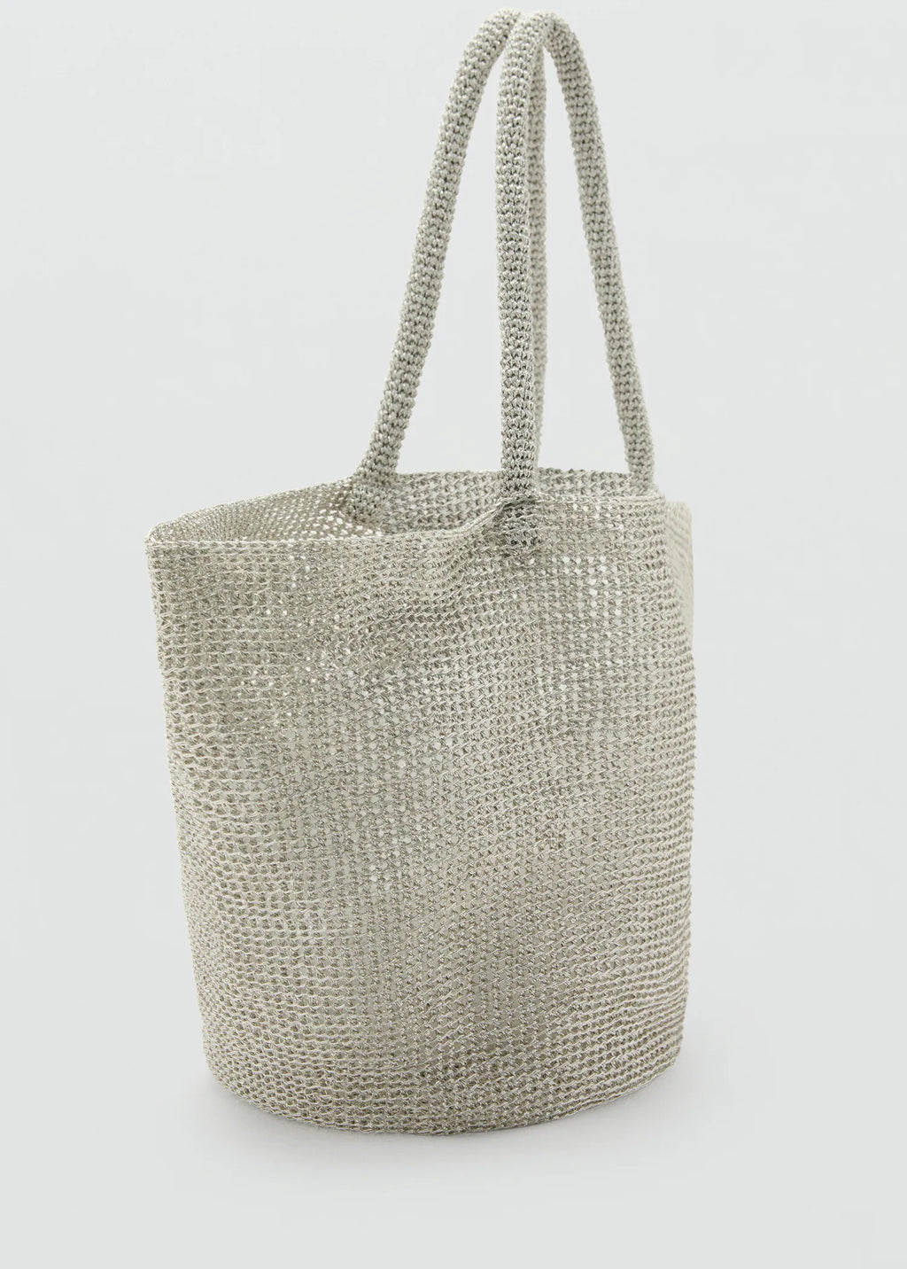 Mesh Shopper Bag Silver