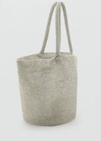 Mesh Shopper Bag Silver