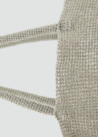 Mesh Shopper Bag Silver