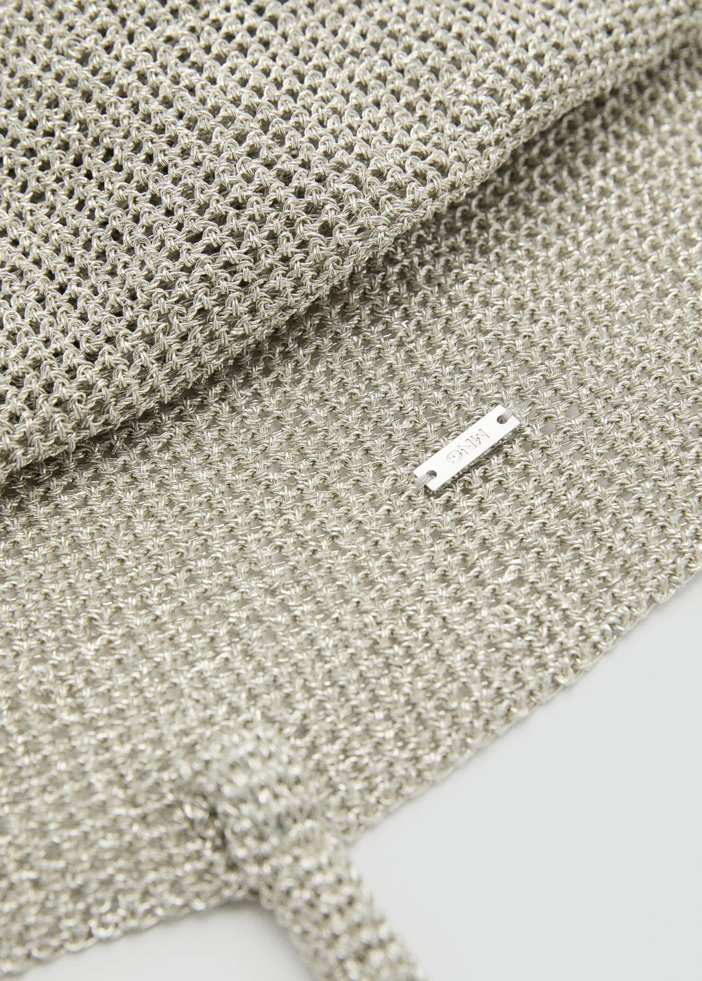 Mesh Shopper Bag Silver