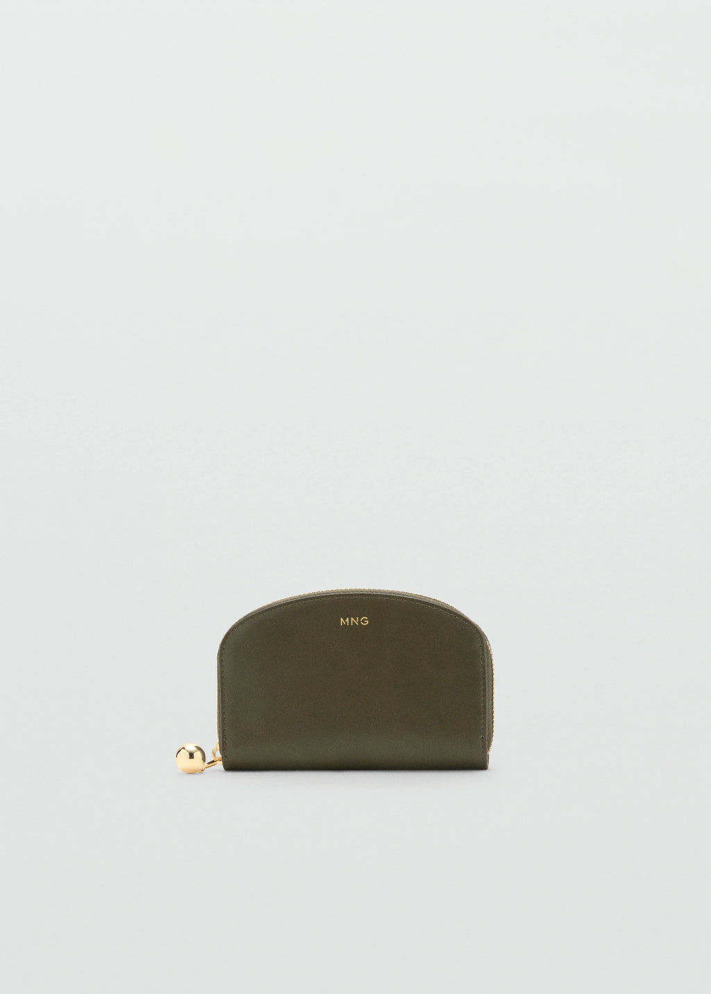 Medium Wallet With Mini Bead Embellishment Khaki