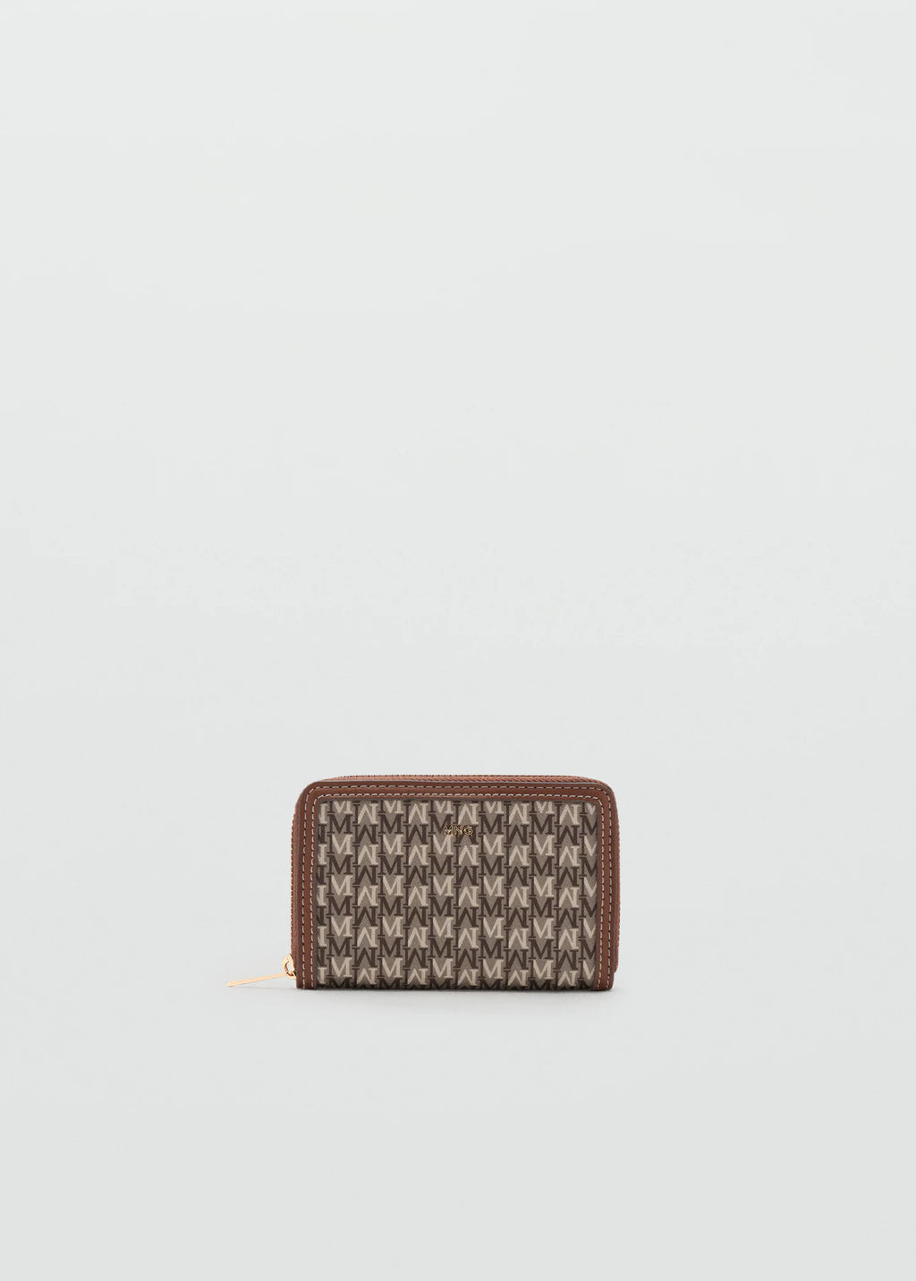 Medium Wallet With Logo Print Leather