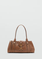 Medium Shoulder Bag With Snap Hook Caramel