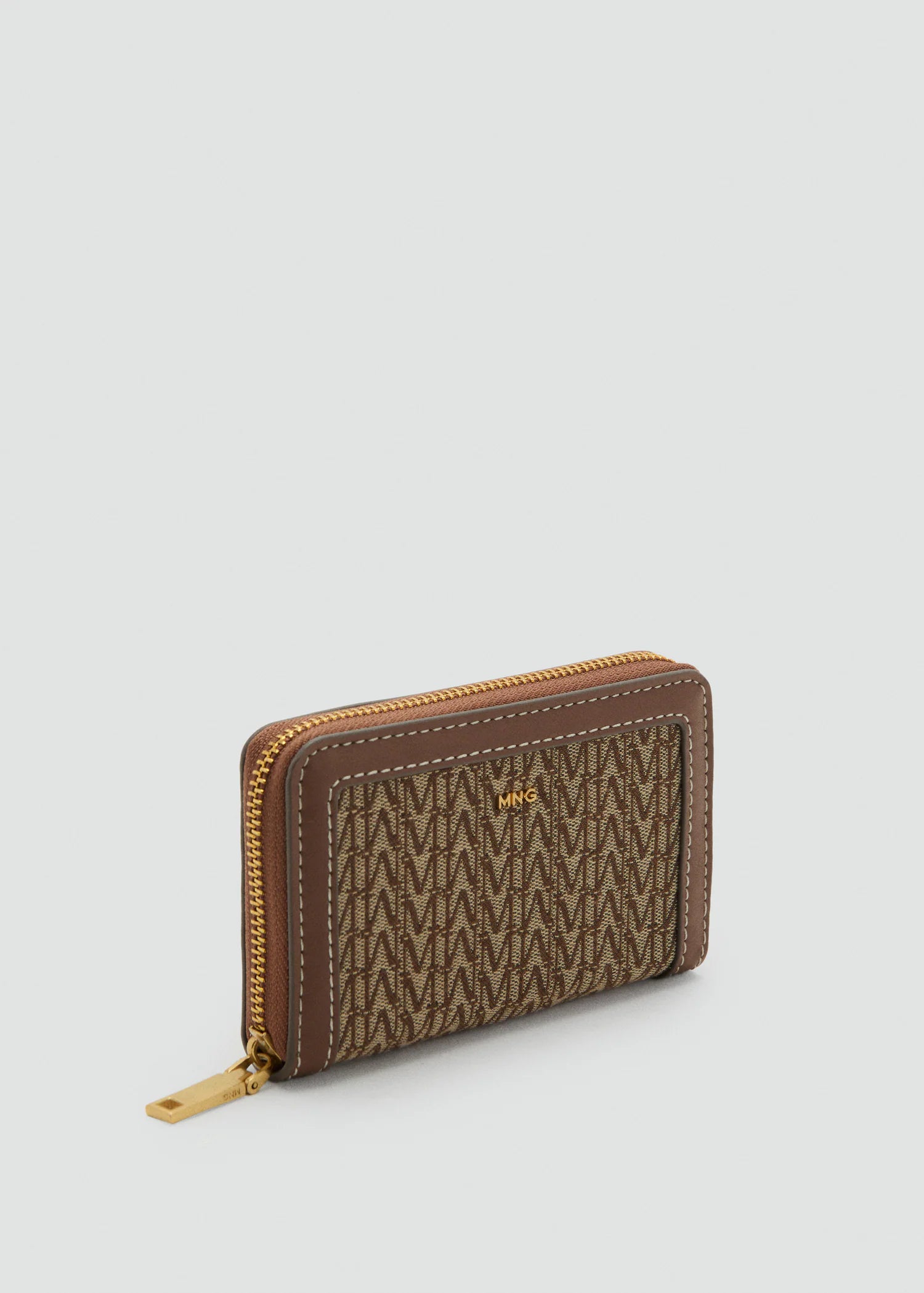 Medium Jacquard Wallet With Logo Chocolate