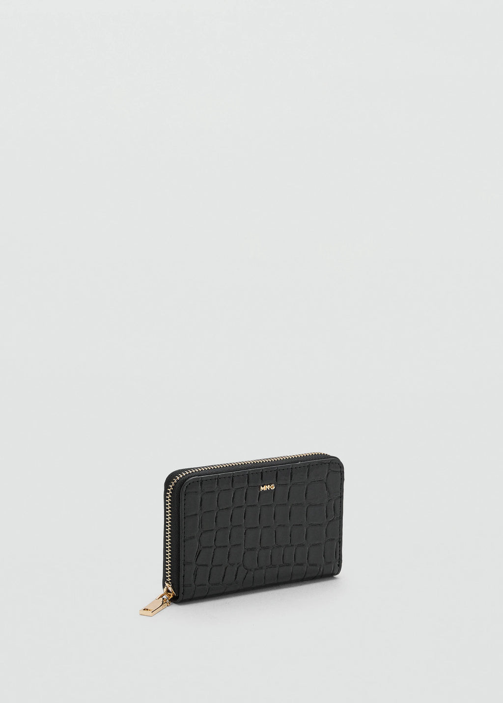 Medium Croc Wallet Black
