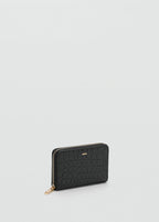 Medium Croc Wallet Black