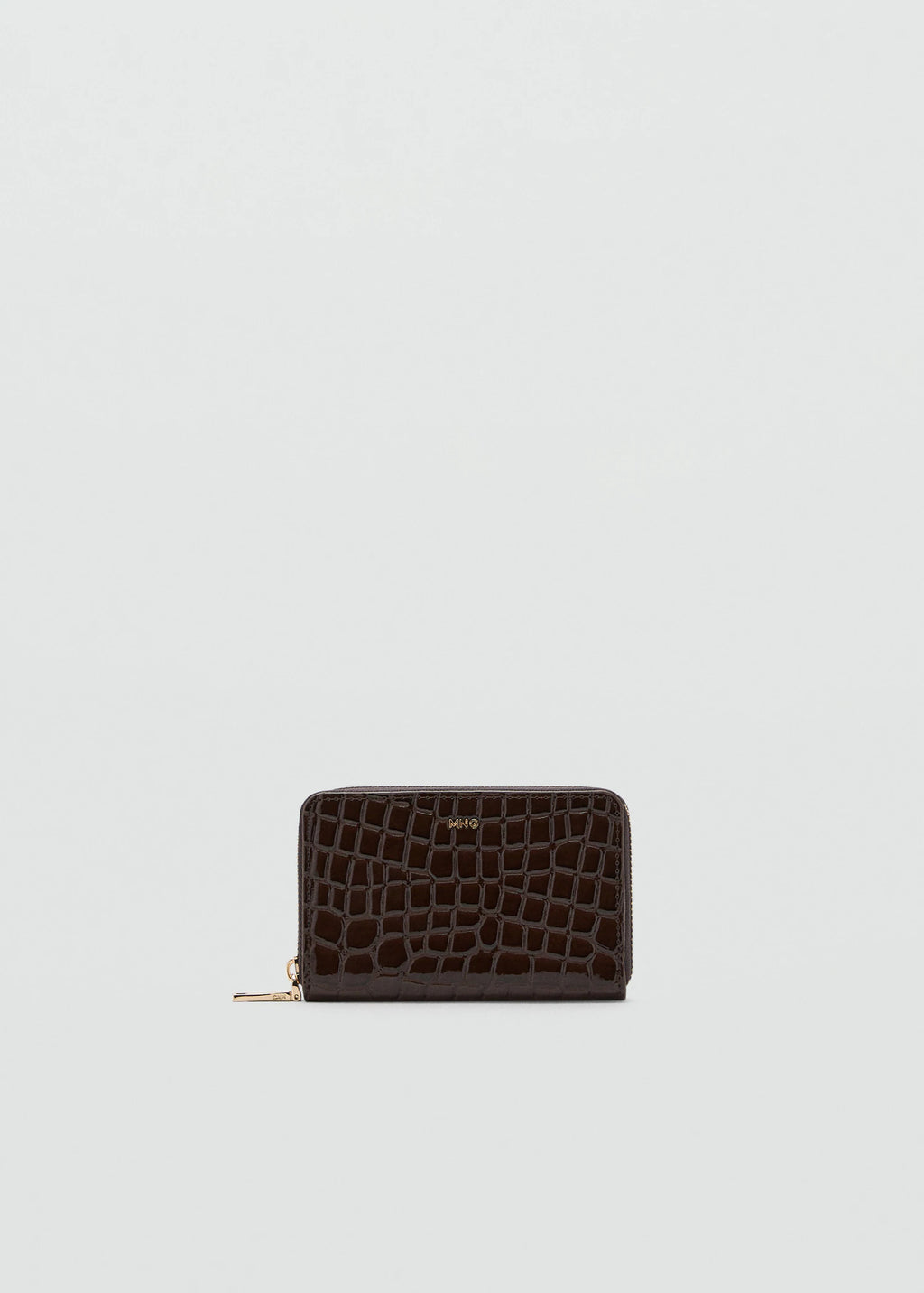 Medium Croc Wallet Chocolate