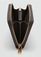 Medium Croc Wallet Chocolate