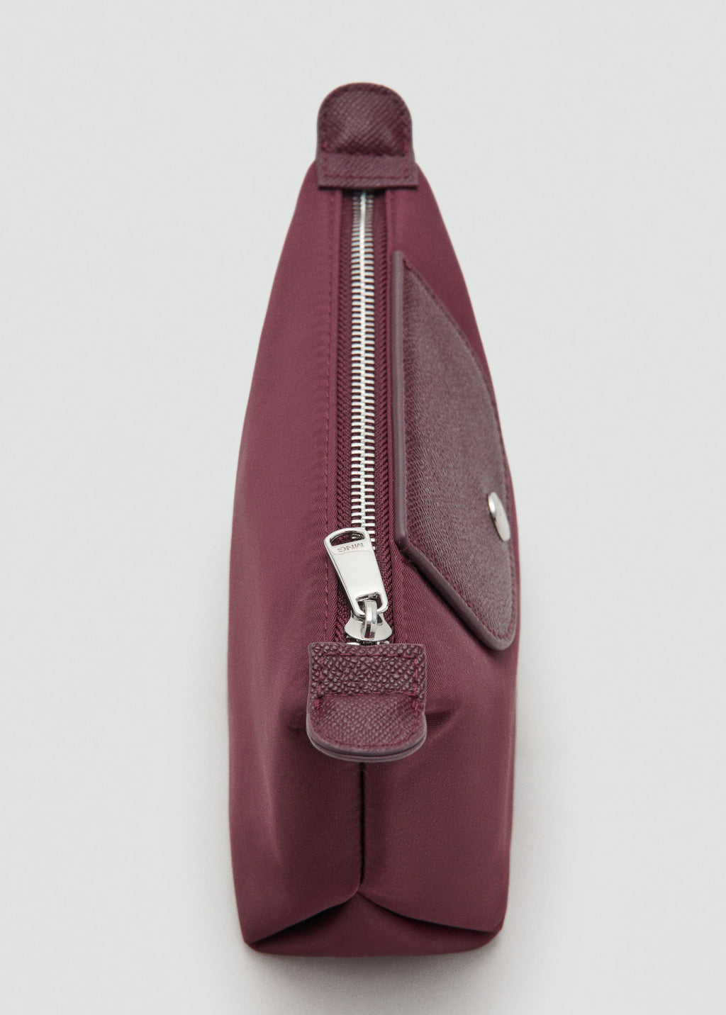 Medium Combined Nylon Toiletry Bag Burgundy