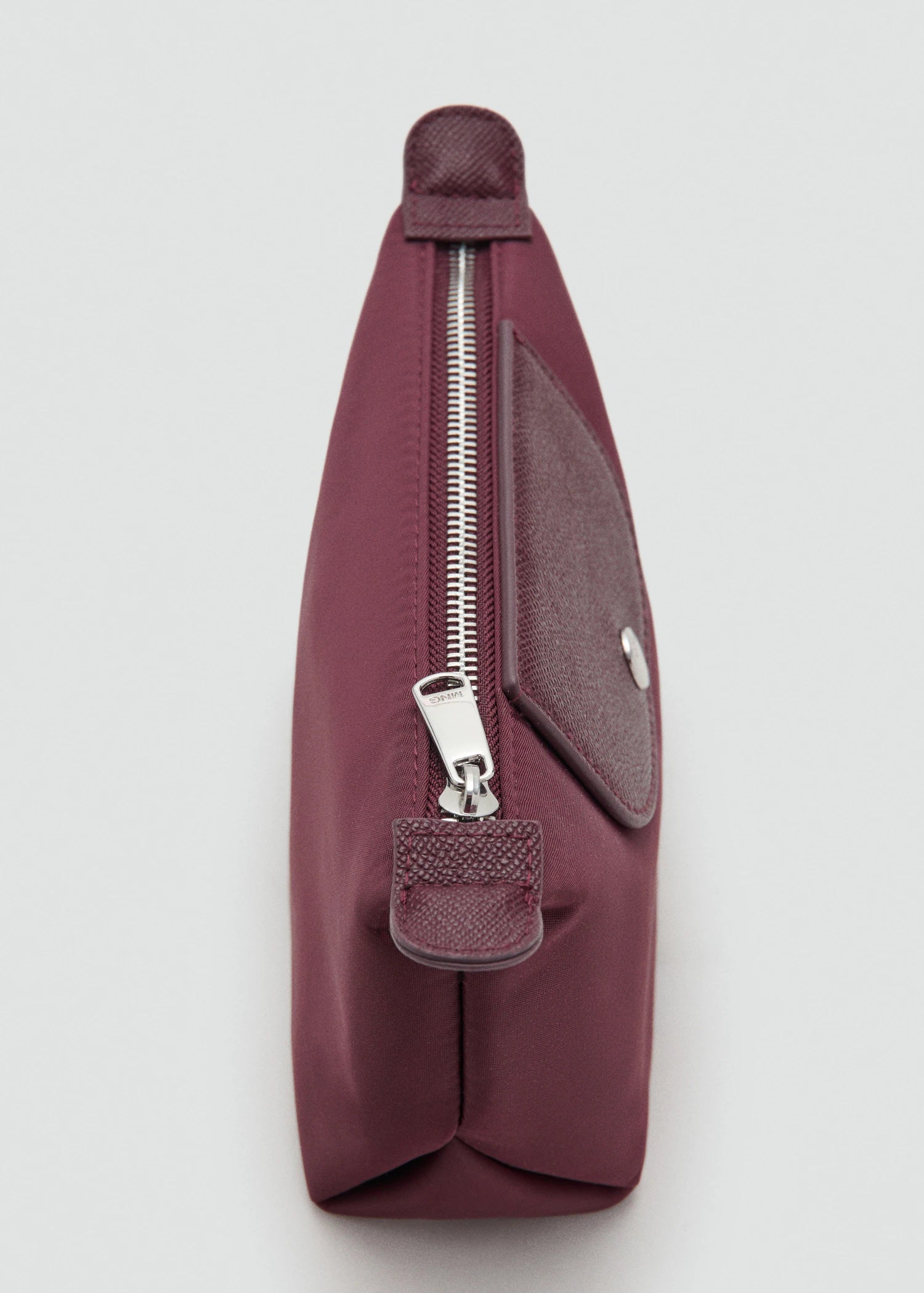 Medium Combined Nylon Toiletry Bag Burgundy