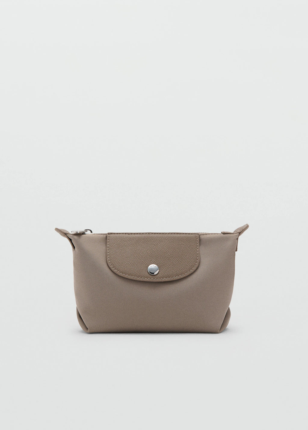 Medium Combined Nylon Toiletry Bag Light/Pastel Brown