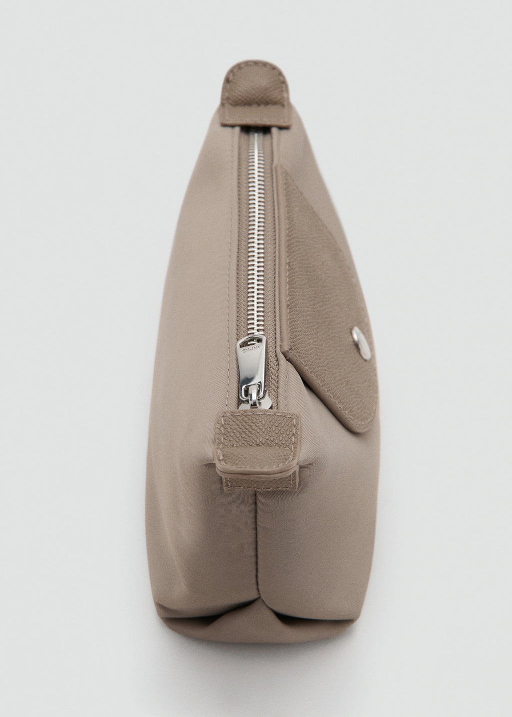 Medium Combined Nylon Toiletry Bag Light/Pastel Brown