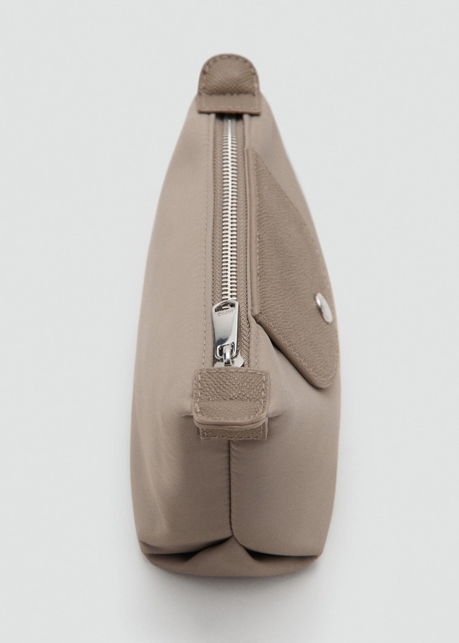 Medium Combined Nylon Toiletry Bag Light/Pastel Brown