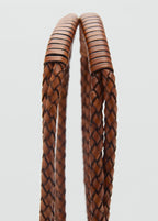 Medium Braided Leather Bag Leather