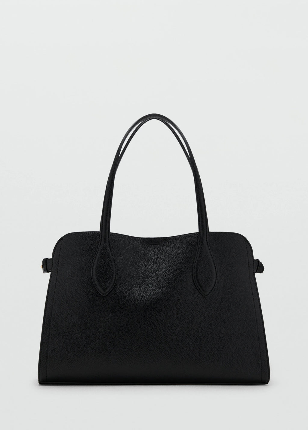 Medium Bag With Pebbled Leather Effect Black