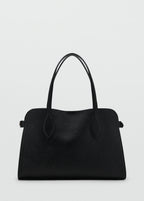 Medium Bag With Pebbled Leather Effect Black