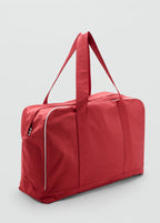 Maxi Bag With Contrasting Trim Red