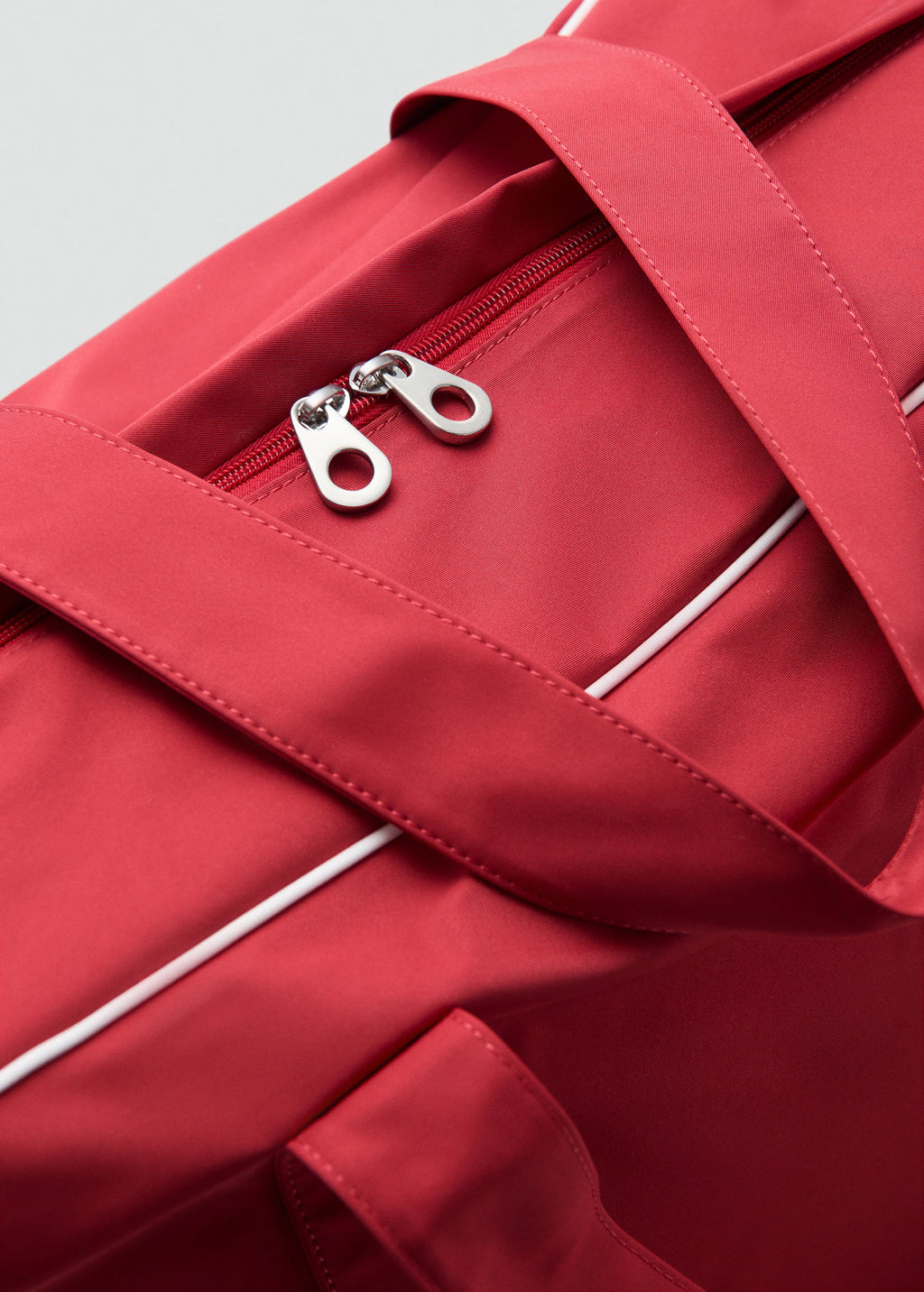 Maxi Bag With Contrasting Trim Red