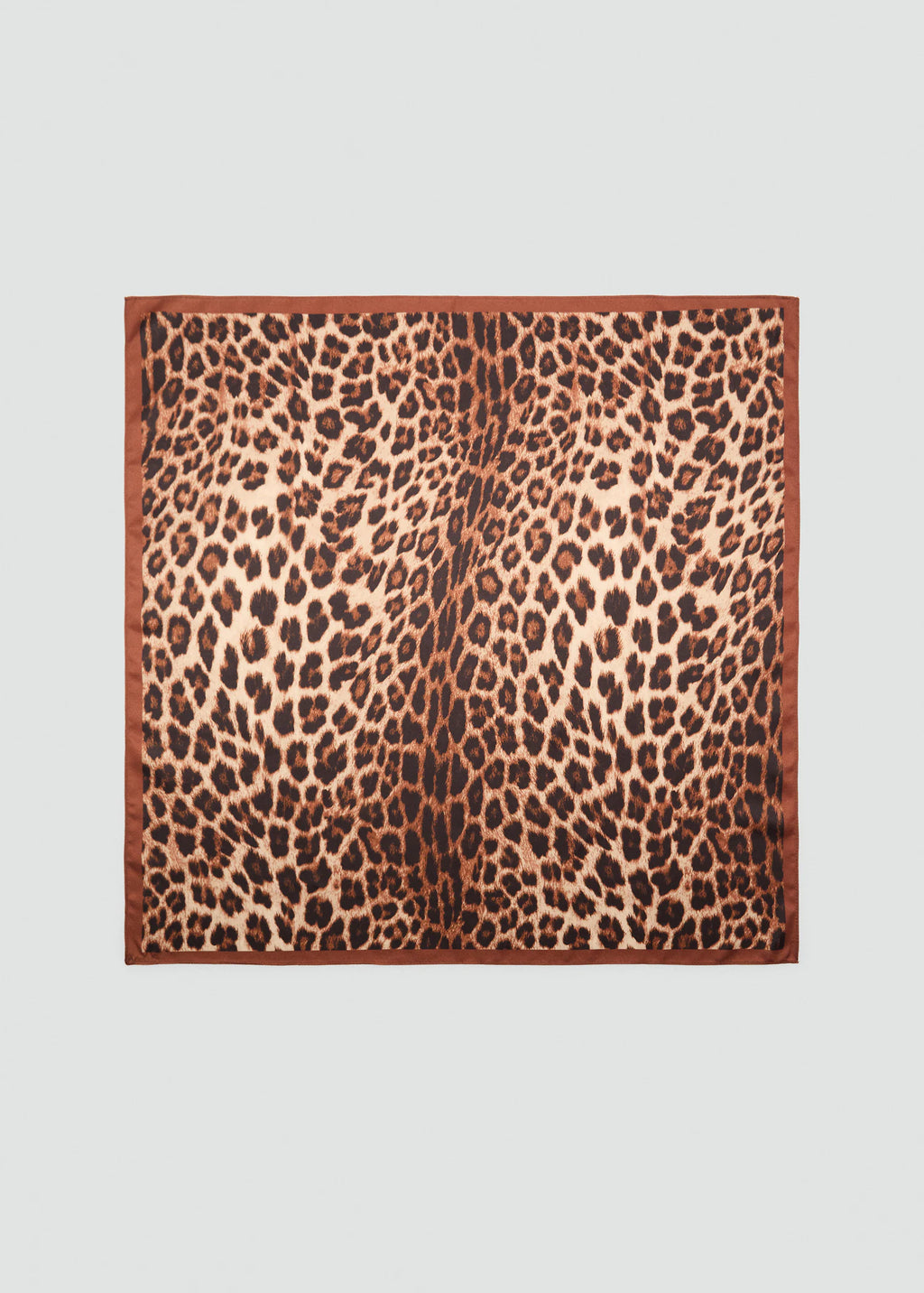 Leopard Printed Scarf Brown