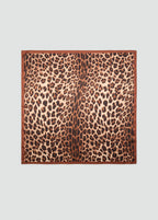 Leopard Printed Scarf Brown