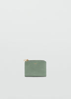 Leather Effect Wallet Aqua Green