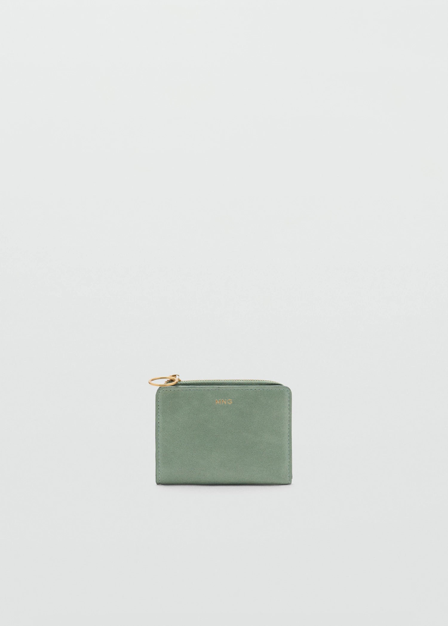 Leather Effect Wallet Aqua Green