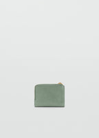 Leather Effect Wallet Aqua Green