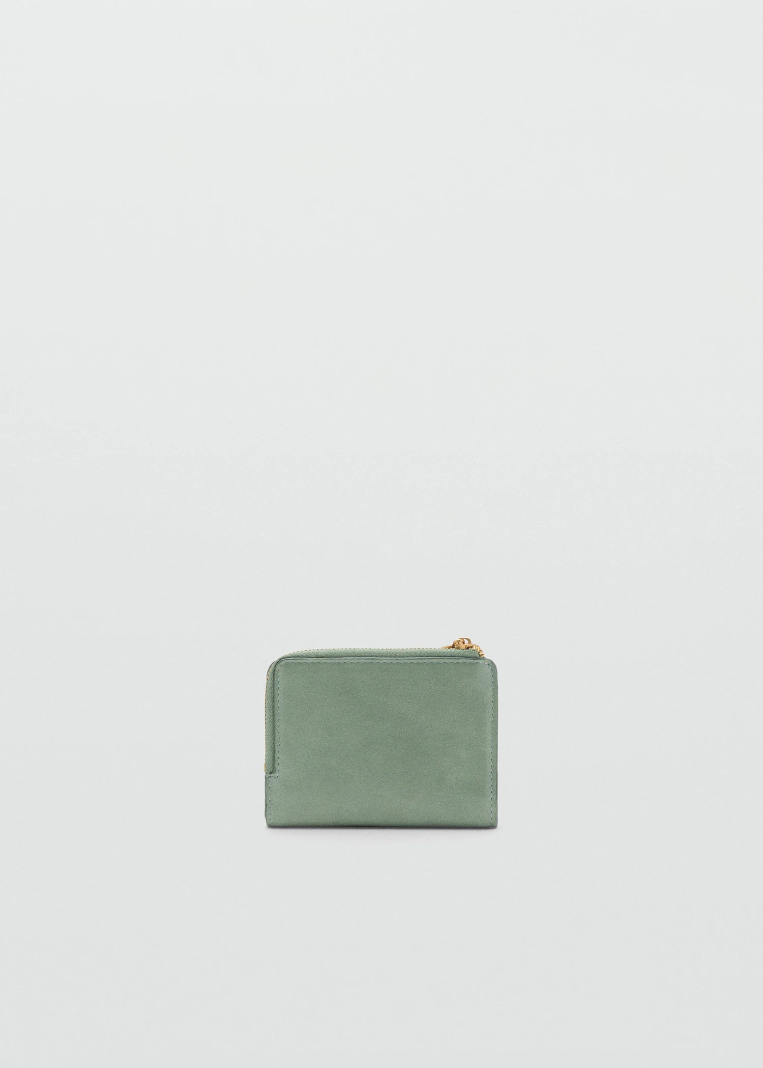 Leather Effect Wallet Aqua Green
