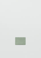 Leather Effect Card Holder Aqua Green