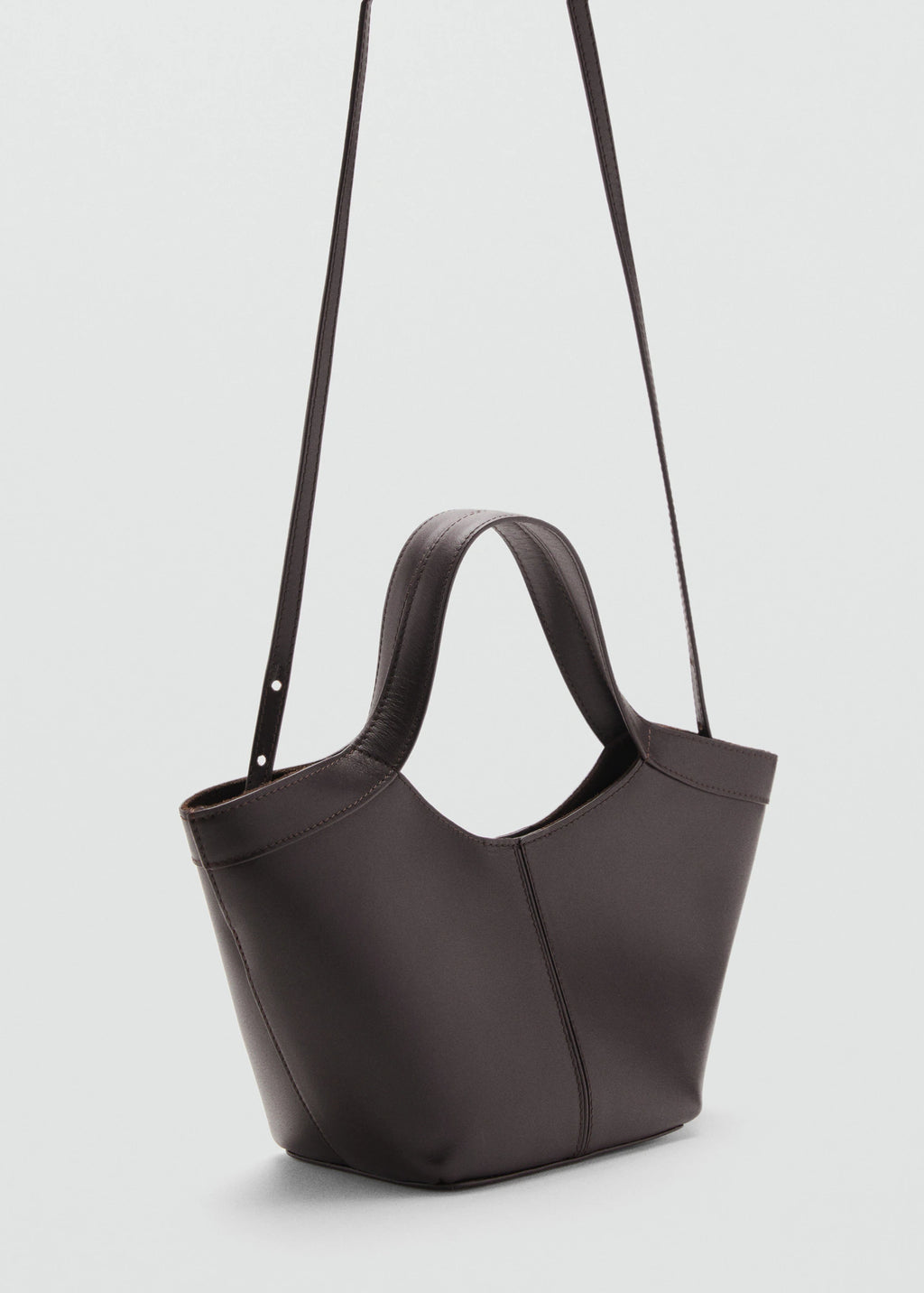 Leather Handbag Chocolate