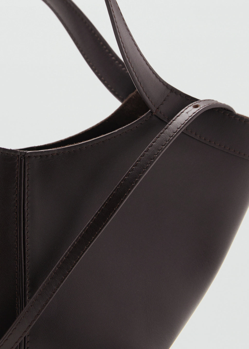 Leather Handbag Chocolate