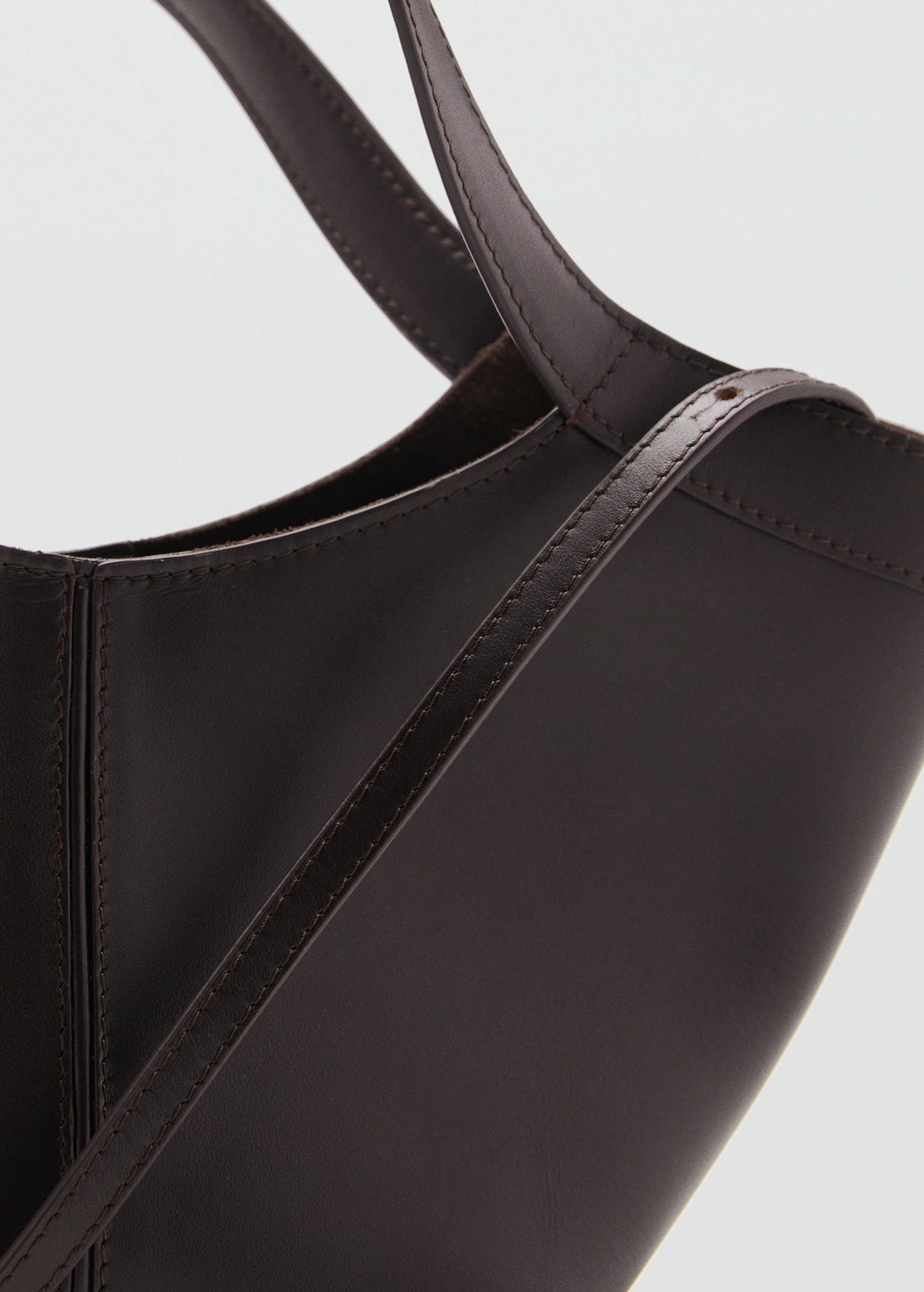 Leather Handbag Chocolate