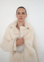 Leather Handbag Light/Pastel Grey