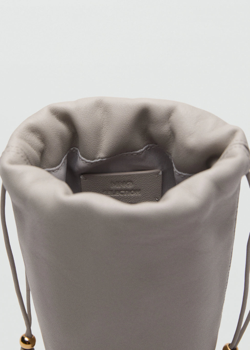 Leather Handbag Light/Pastel Grey