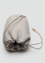 Leather Handbag Light/Pastel Grey