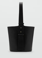Leather Bucket Bag Black