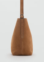 Leather Bucket Bag Medium Brown