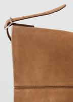 Leather Bucket Bag Medium Brown