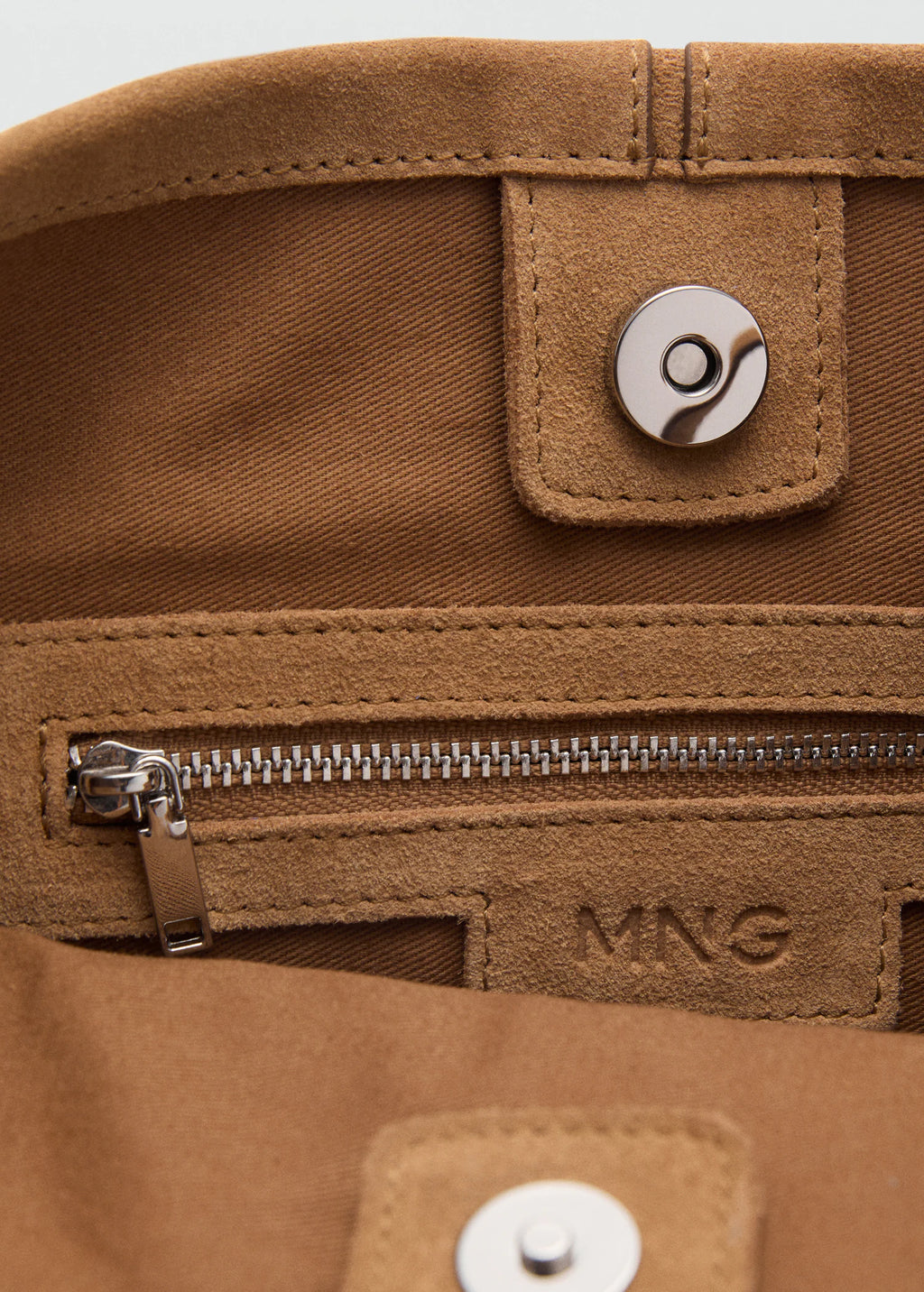 Leather Bucket Bag Medium Brown