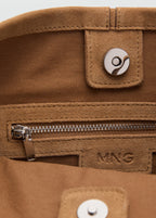 Leather Bucket Bag Medium Brown