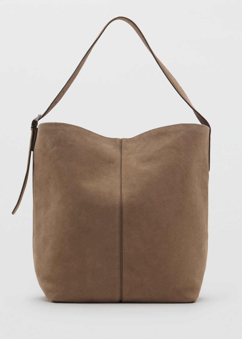 Leather Bucket Bag Sand