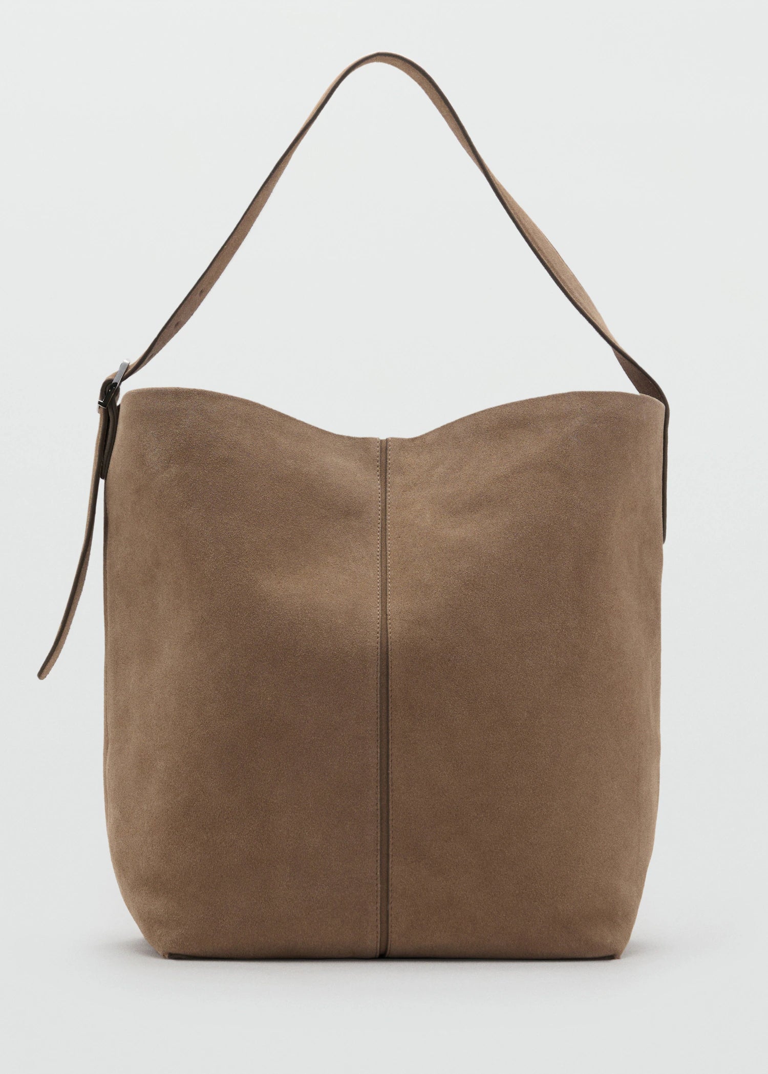 Leather Bucket Bag Sand