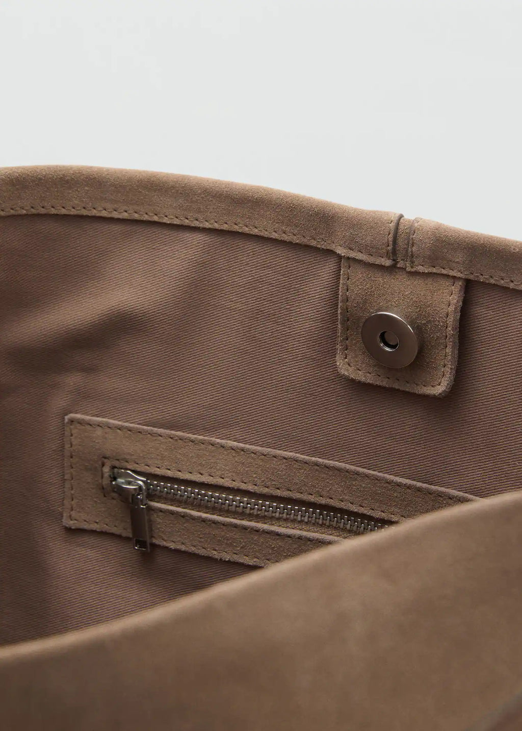 Leather Bucket Bag Sand