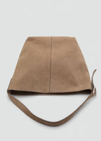 Leather Bucket Bag Sand